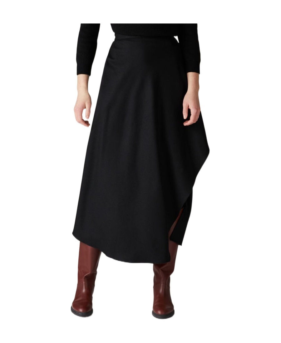 Loro Piana Cashmere Skirt In Black