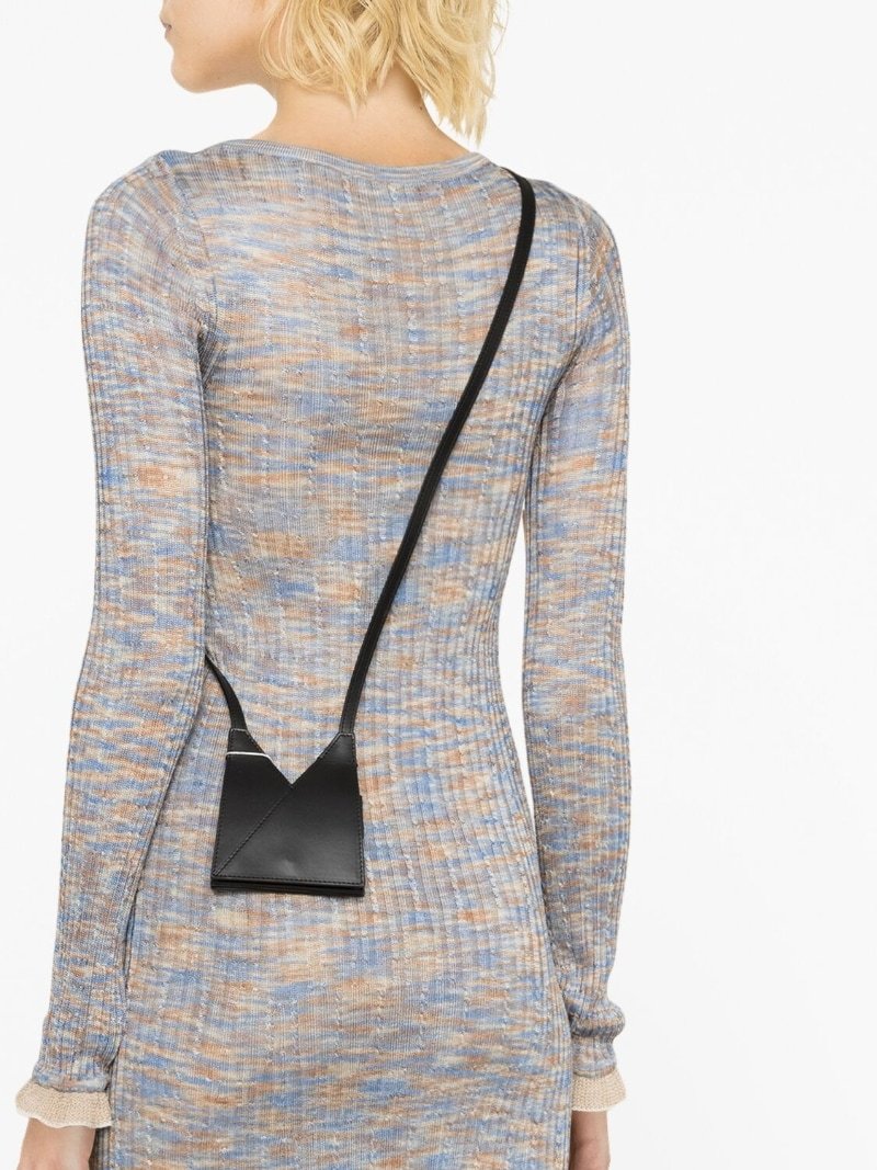 Mm6 Maison Margiela Japanese 6 Mini Crossbody Bag In Black