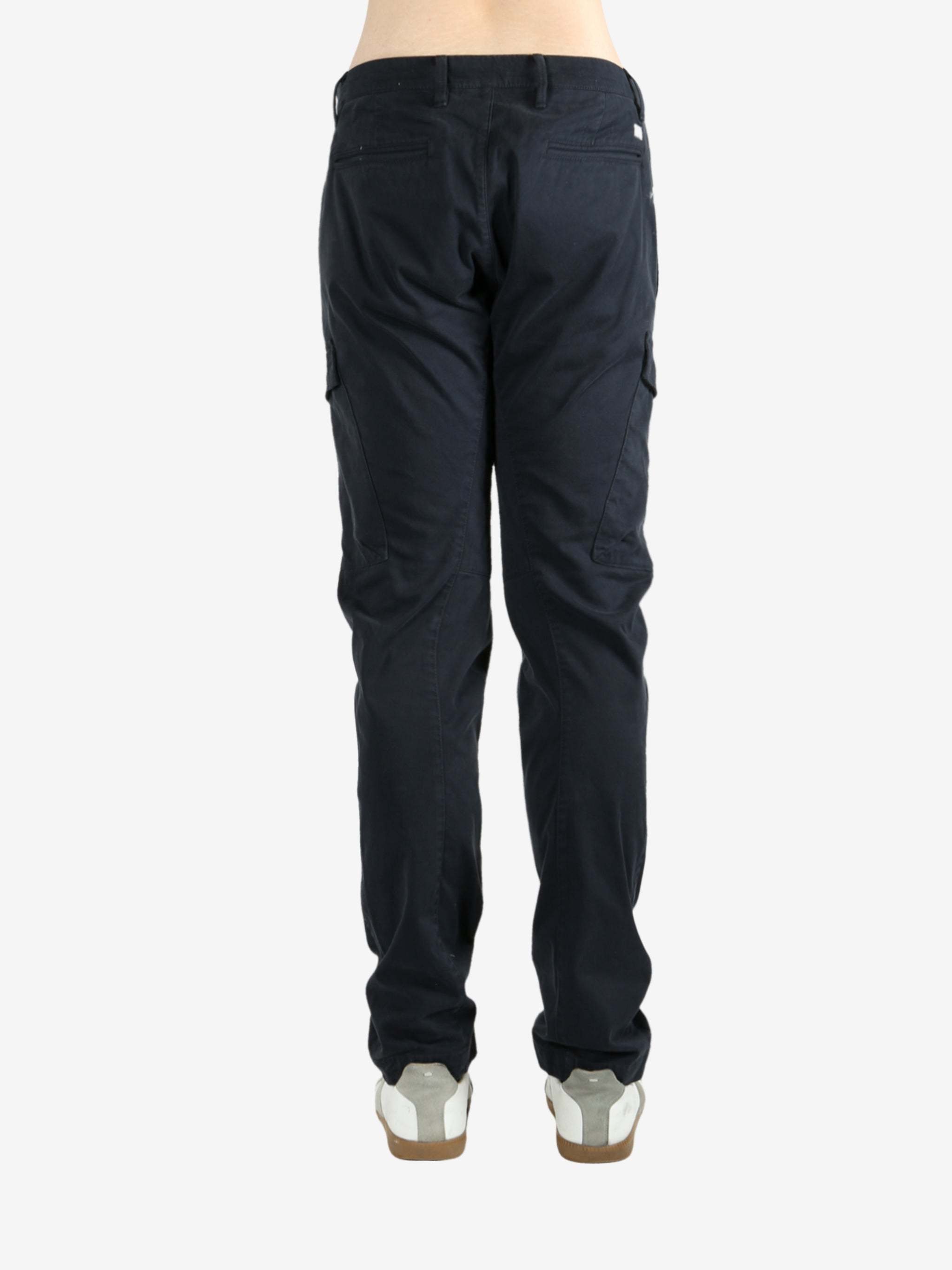 C.p. Company Cargo Pocket Trousers In Blue