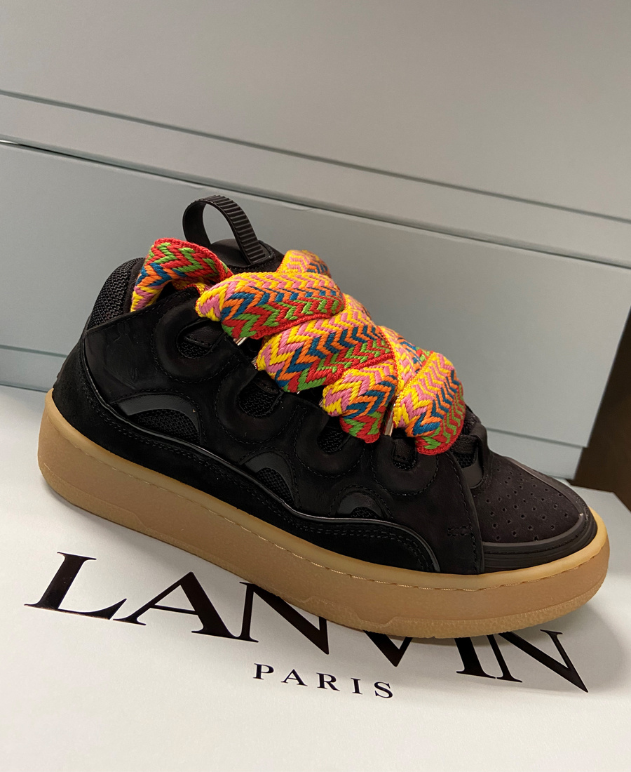 LANVIN CURB LOW-TOP SNEAKERS 