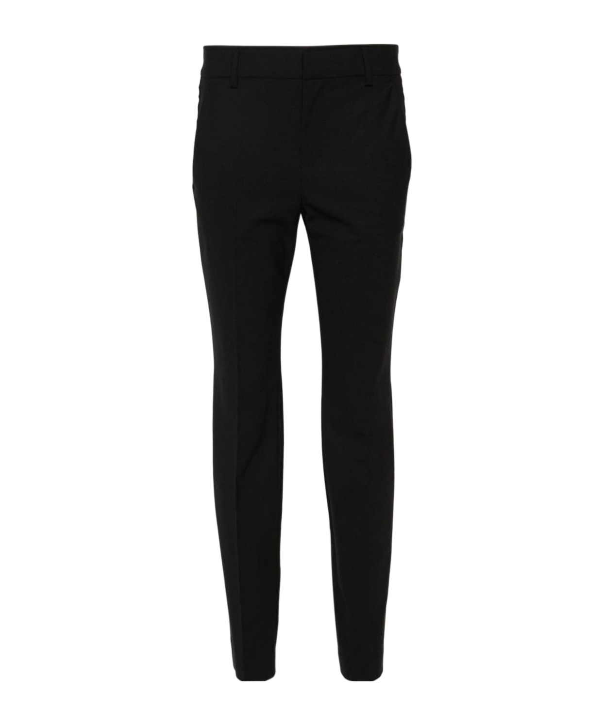 Brunello Cucinelli Slim-cut Cigarette Trousers In Black