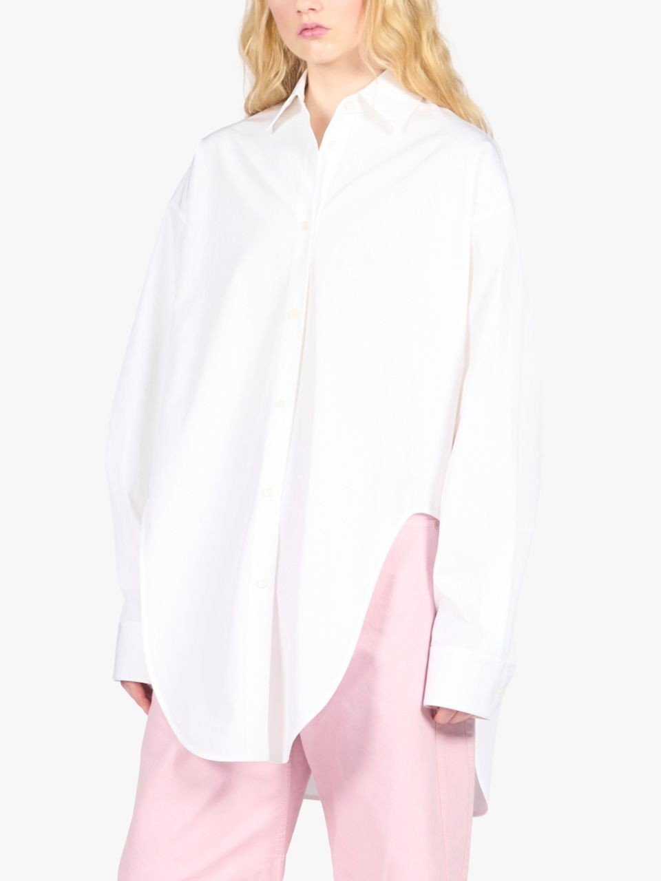 Loewe Lapel Long-sleeved Shirt In White