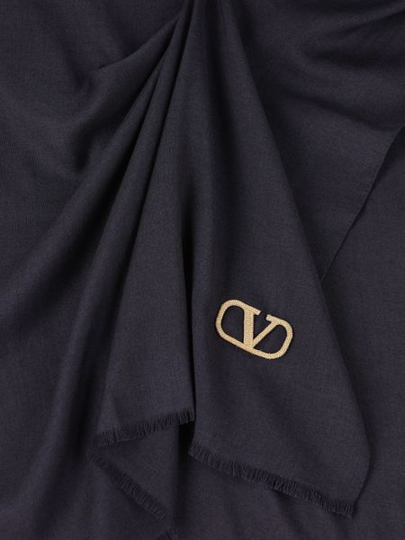 Valentino Vlogo Signature Scarf In Black
