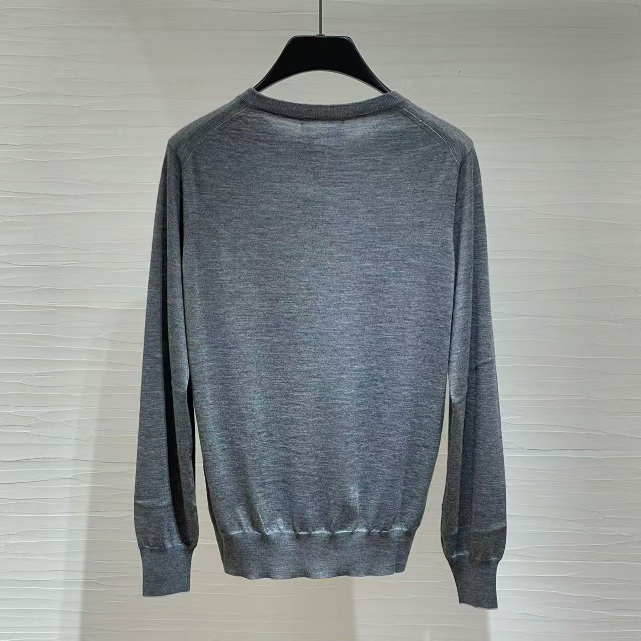 Brunello Cucinelli Long-sleeved Sweater In Blue