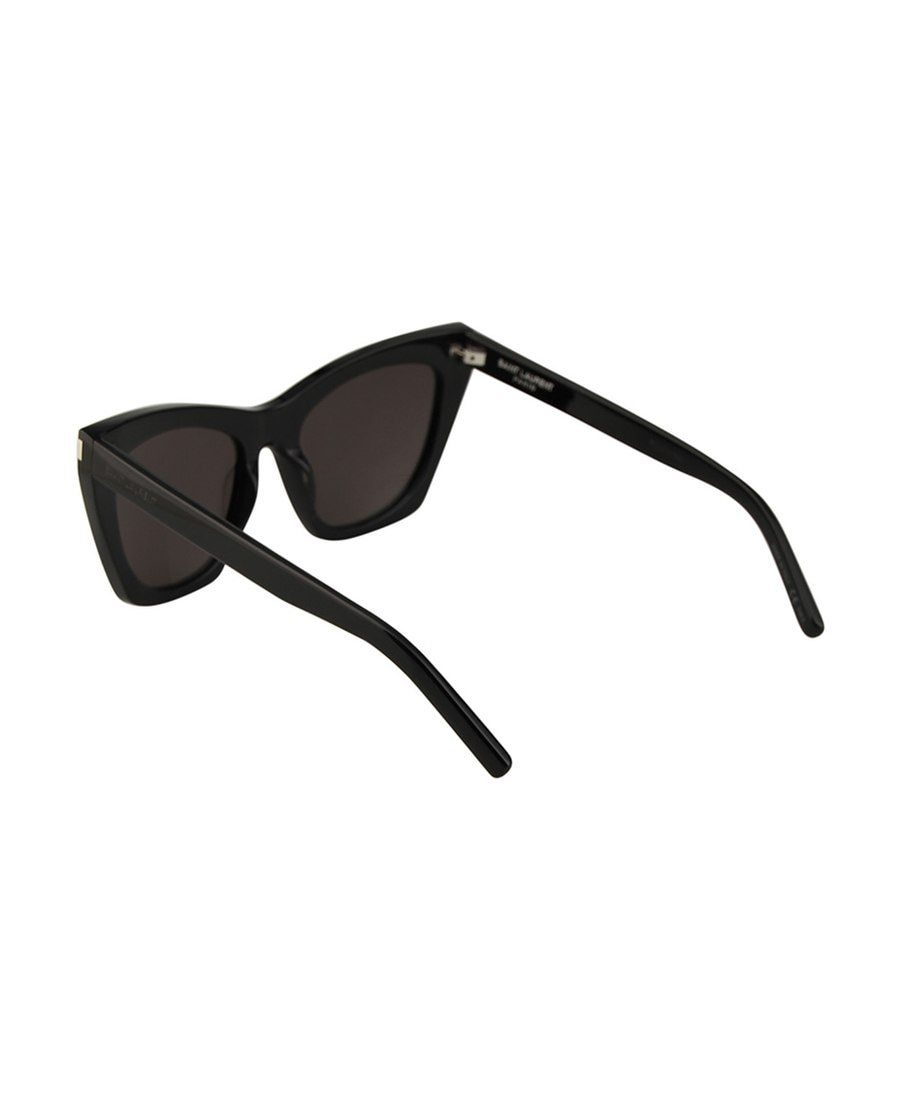 Saint Laurent Kate D-frame Sunglasses In Black