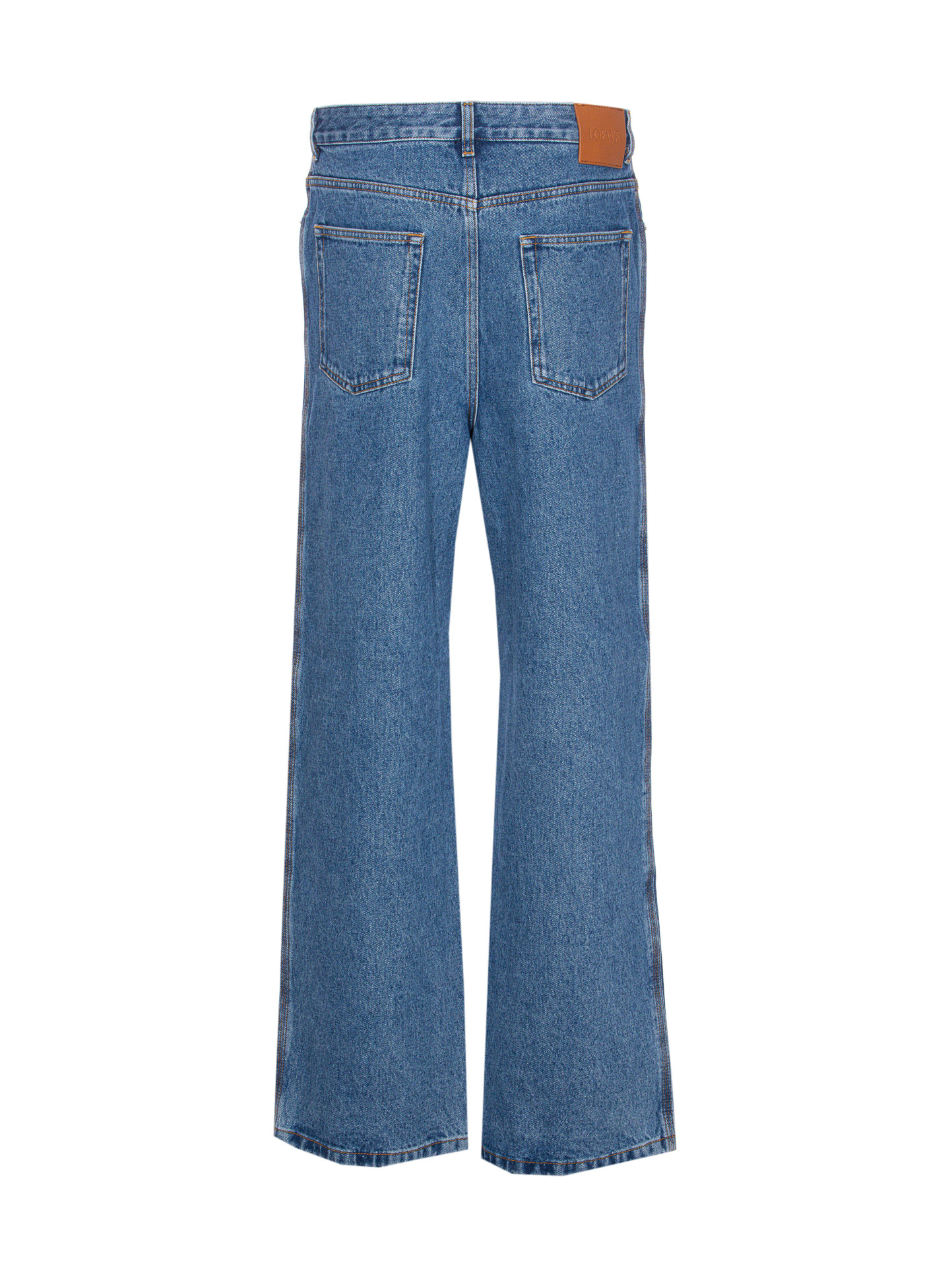 Loewe Loose-fit Anagram Jeans In Medium In Blue