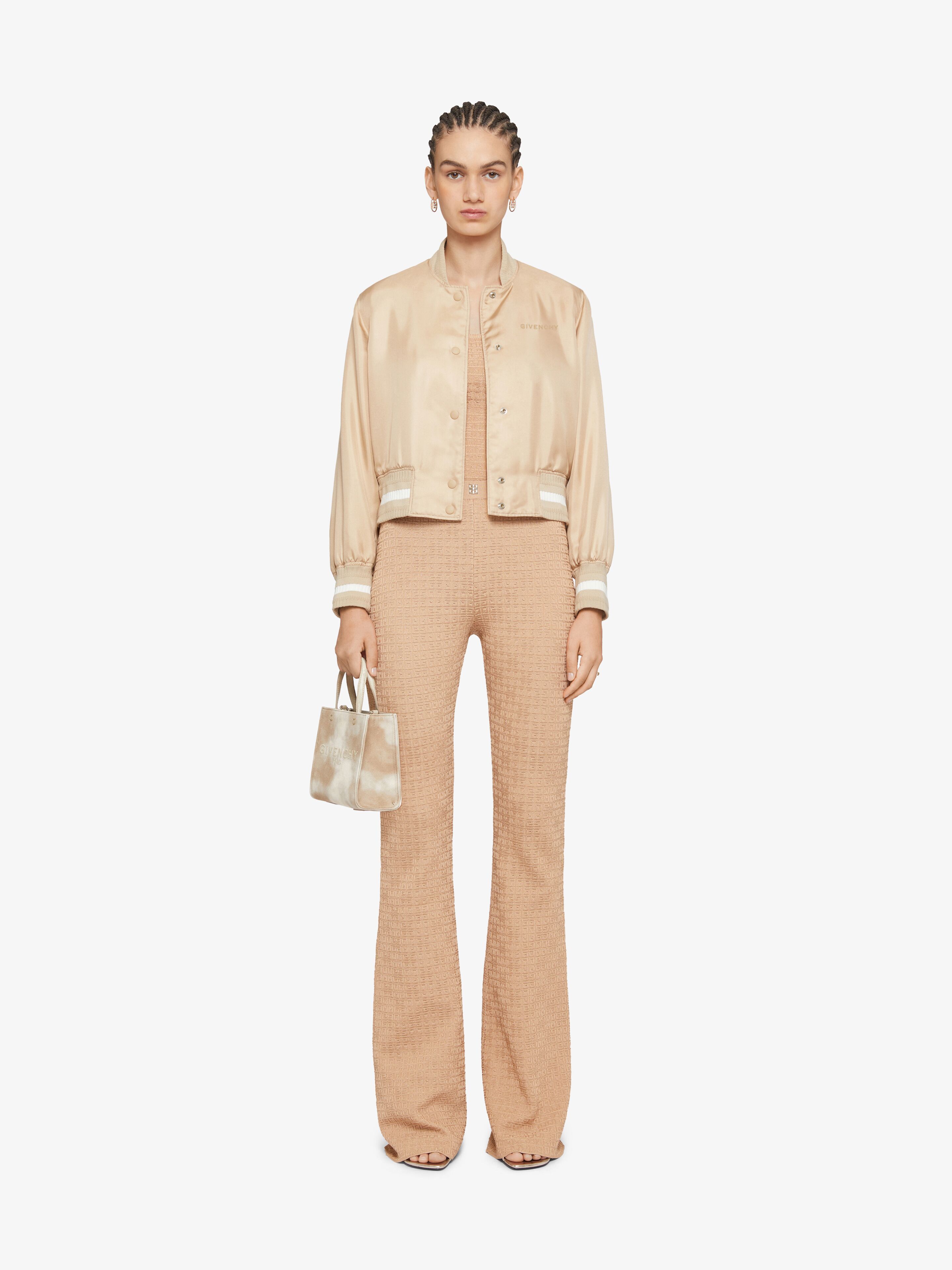 Givenchy Women's Flare Pants In 4g Mini Jacquard In Brown