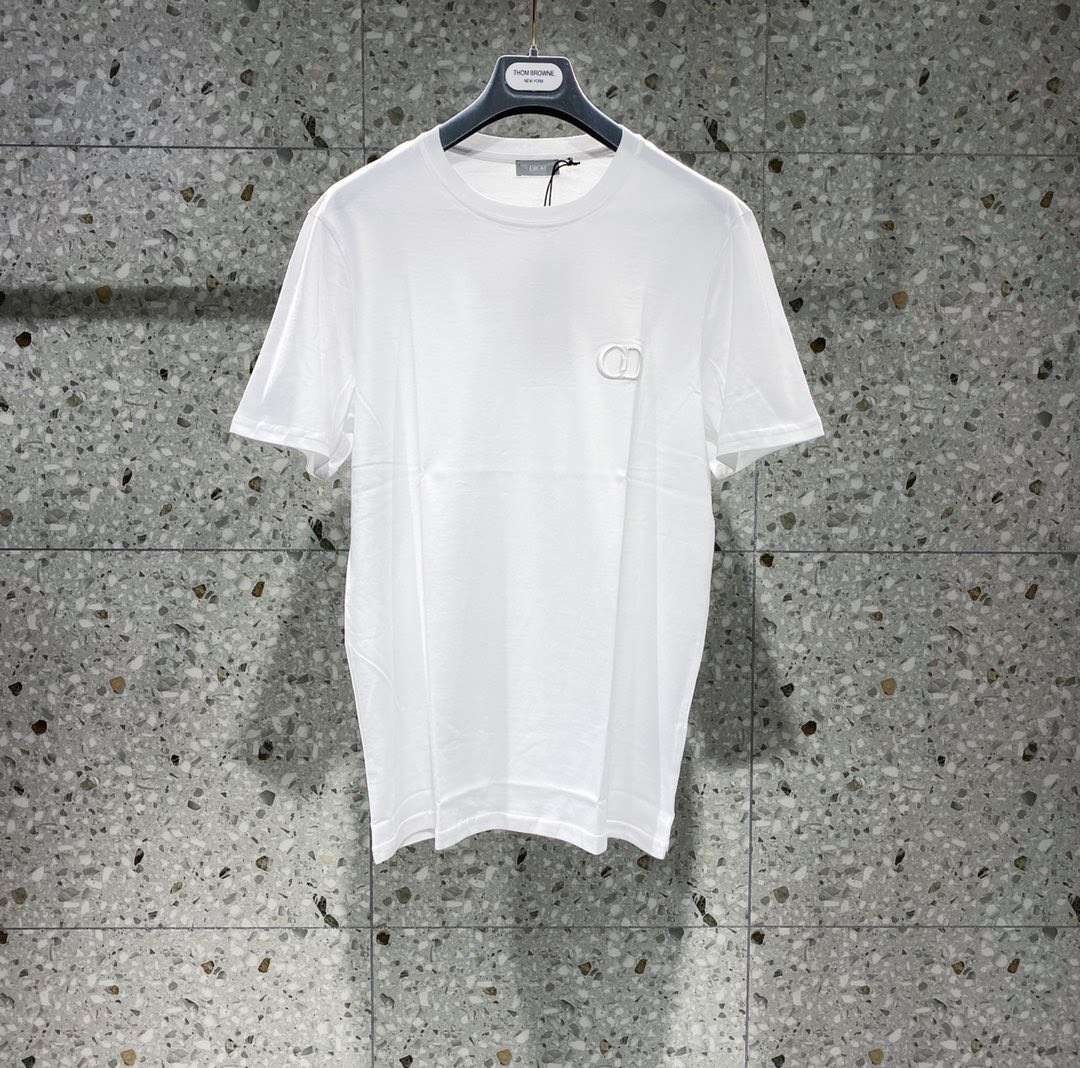 Dior Homme Logo Detailed Crewneck T-shirt In White