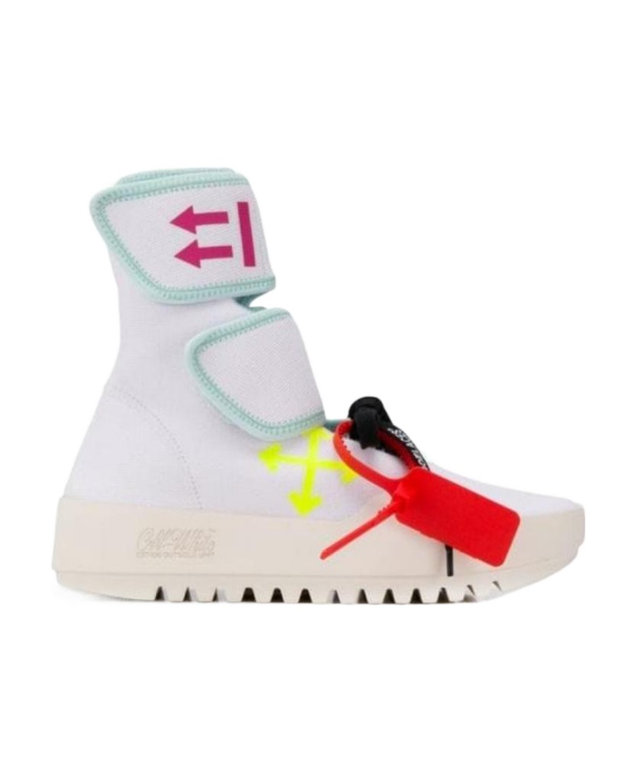 Shop Off-white Moto Wrap Sneakers In White