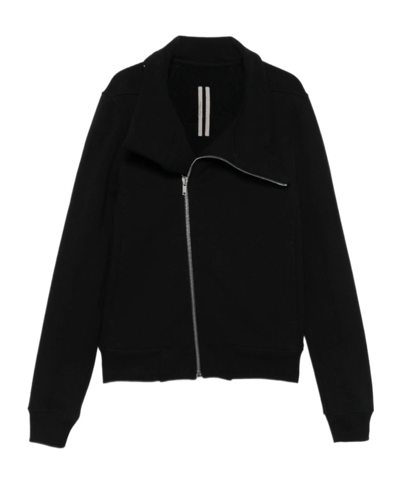 Rick Owens Asymmetrical Zip-front Jacket In Black