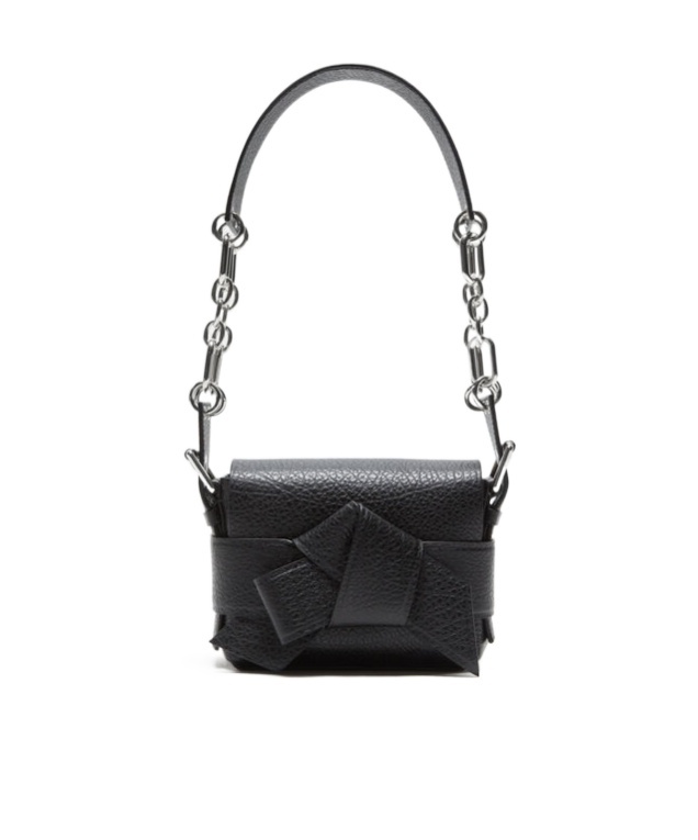 Acne Studios Musubi Shoulder Bag With Adjustable In Black