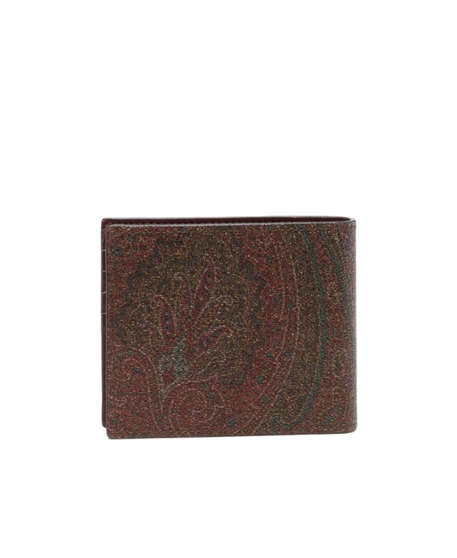 Etro Pagaso-motif Printed Bi-fold Wallet In Brown