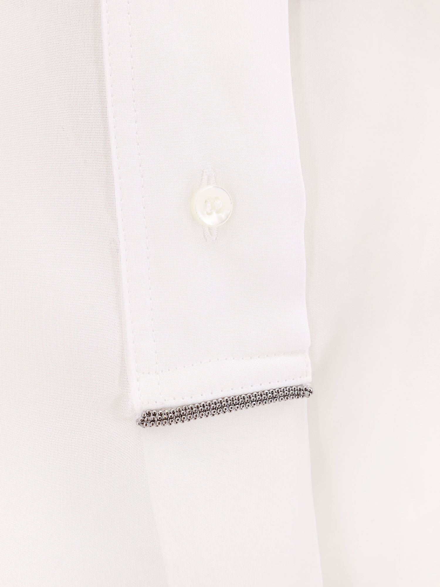 Brunello Cucinelli Long-sleeved Shirt In White