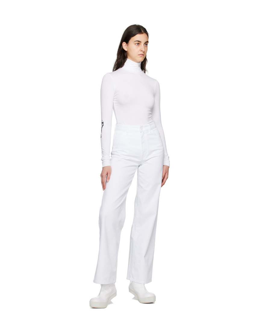 RAF SIMONS HIGH-WAISTED STRAIGHT-LEG JEANS