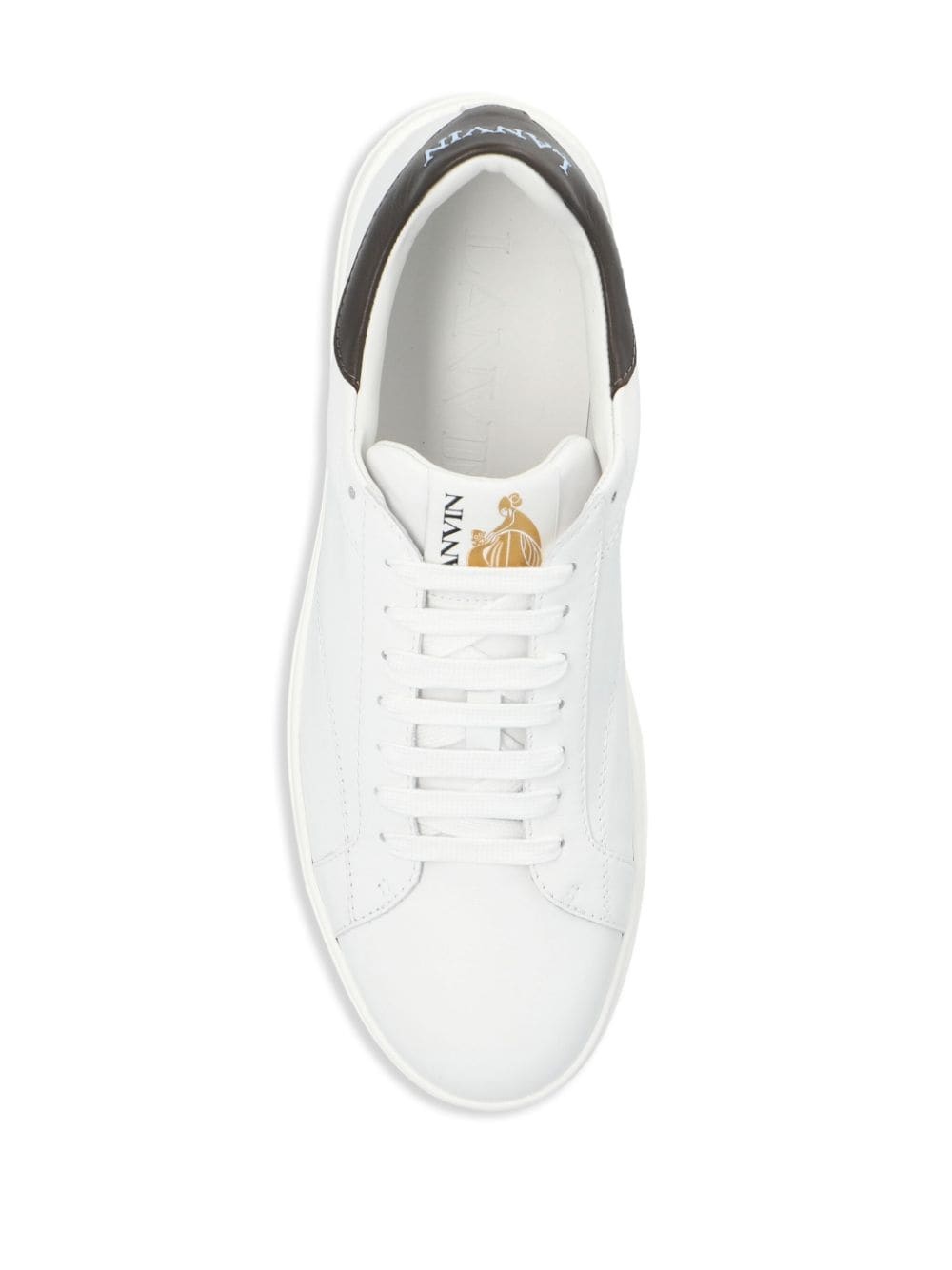 Lanvin Low-top Sneaker In Smooth Calf Leather In White