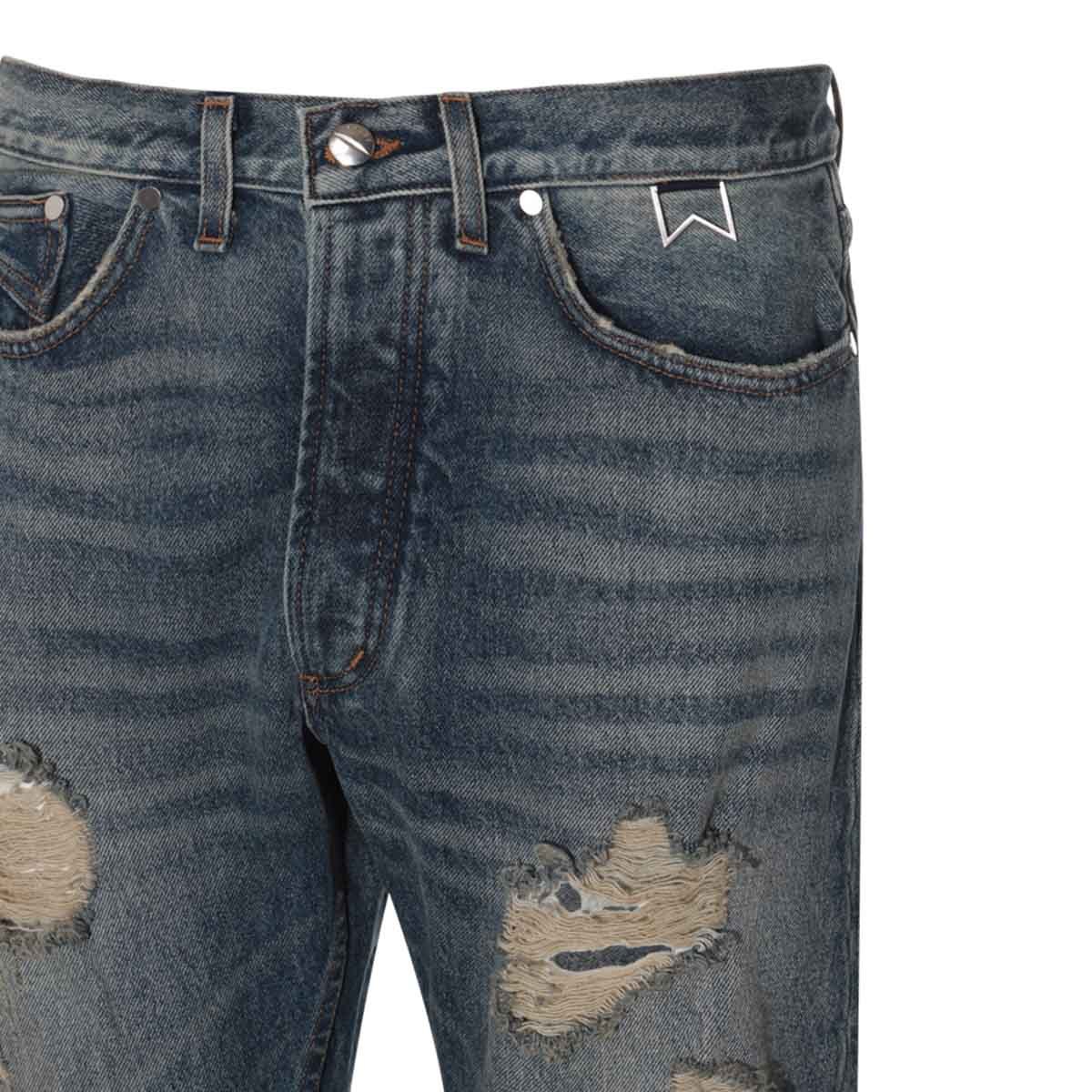 Rhude Beach Bum Loose-fit Jeans In Black