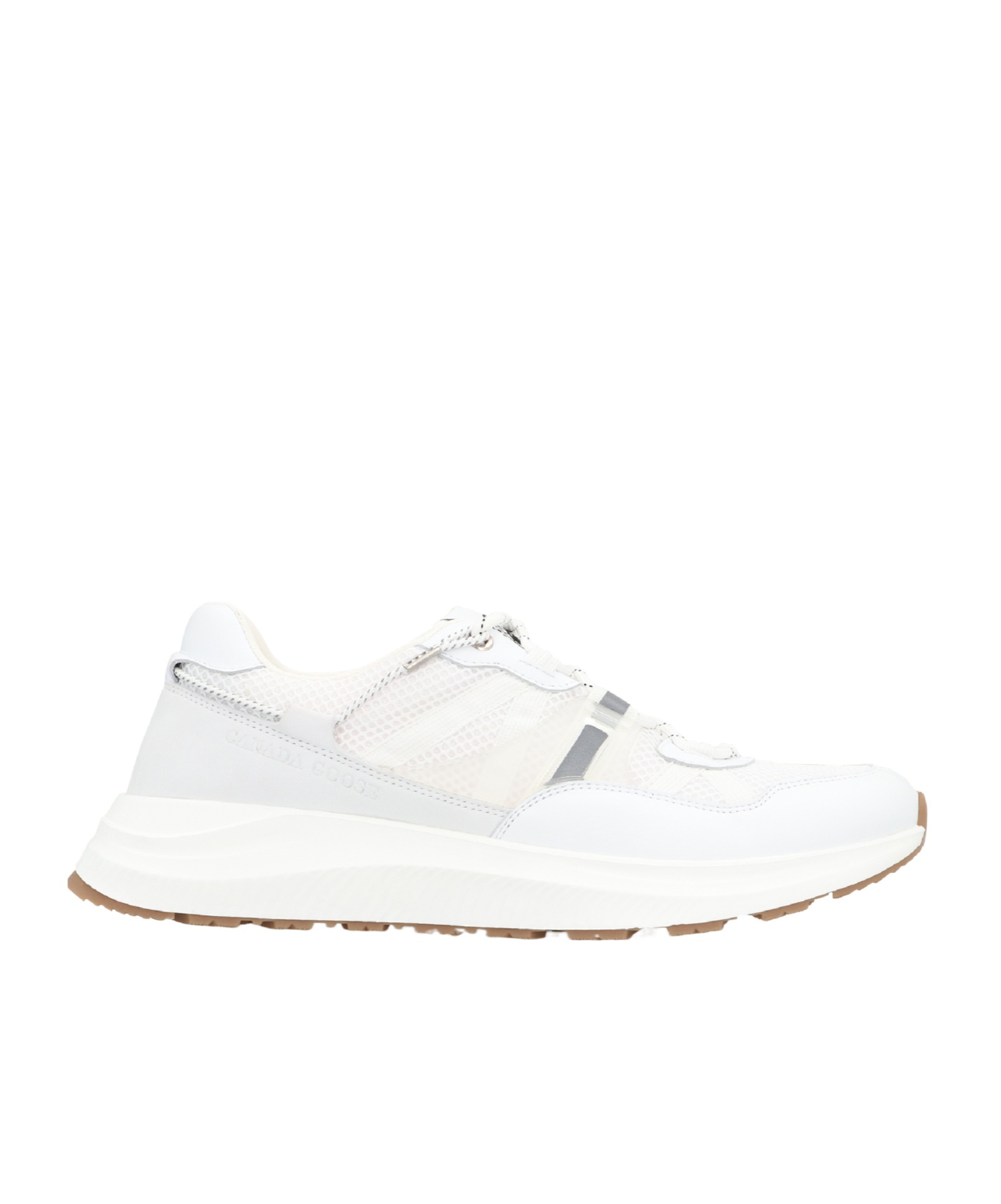 Canada Goose Cascade Leather Mesh Panel Sneakers In White
