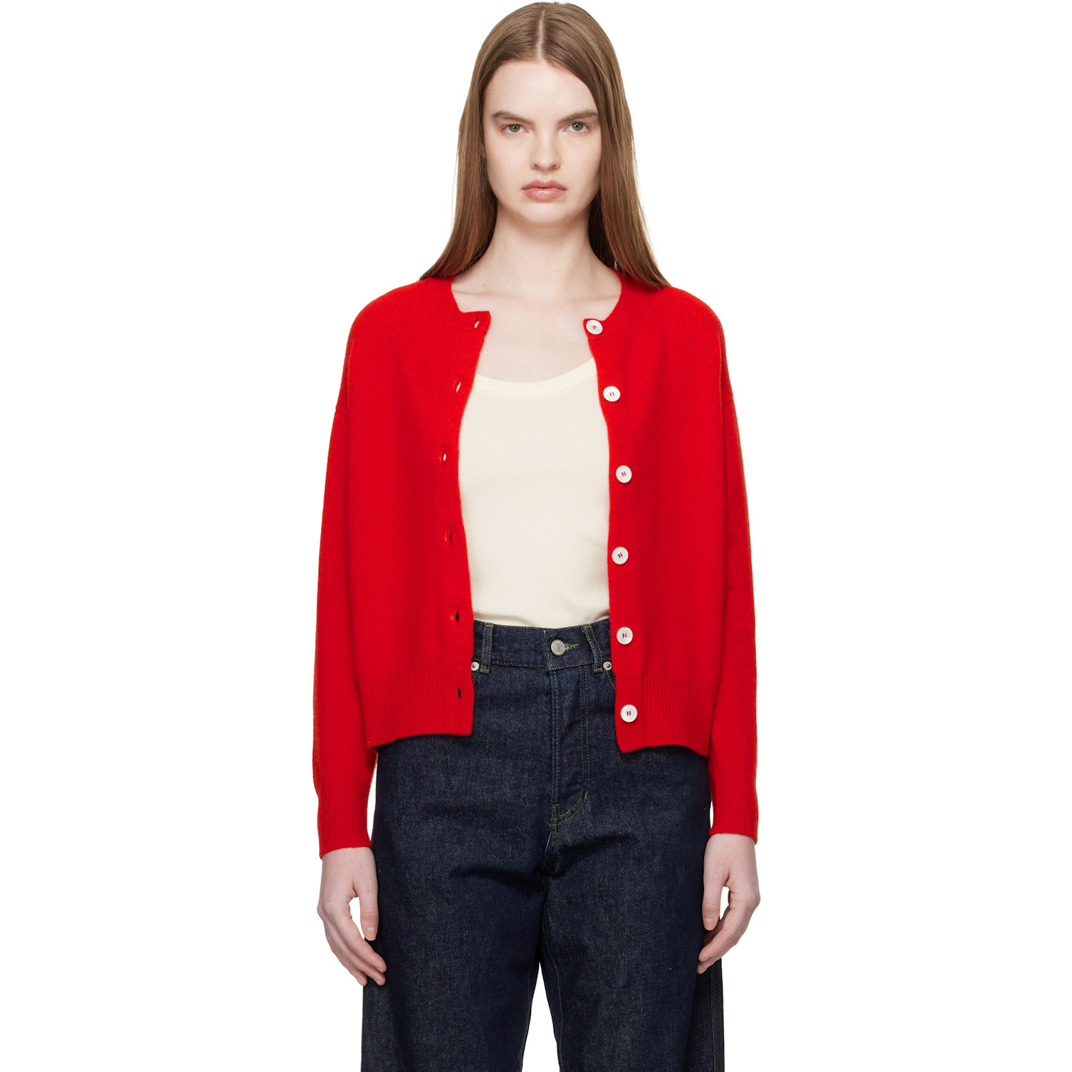 Daughter Net Sustain Ada Wool Cardigan