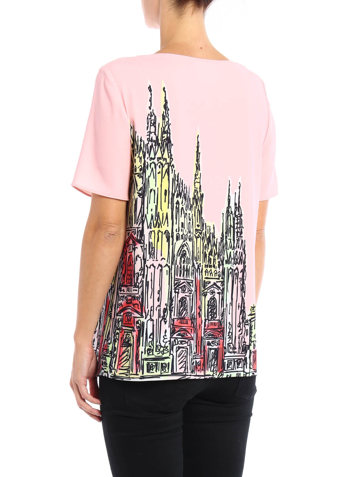 Moschino Printed T-shirt In Multicolor