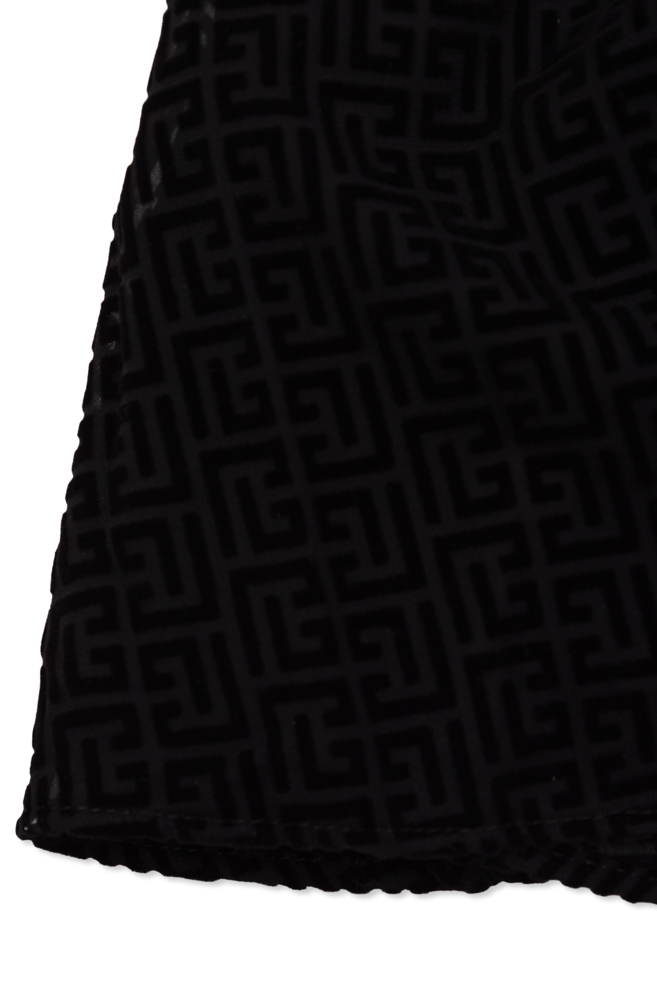 Balmain Short-sleeved Dress In Black