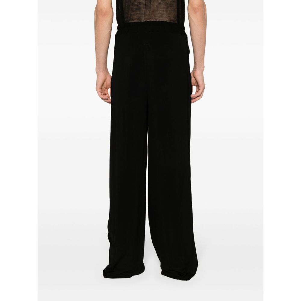 Rick Owens Organic Cotton Track Pants - Men's - Organic Cotton/elastane In Black