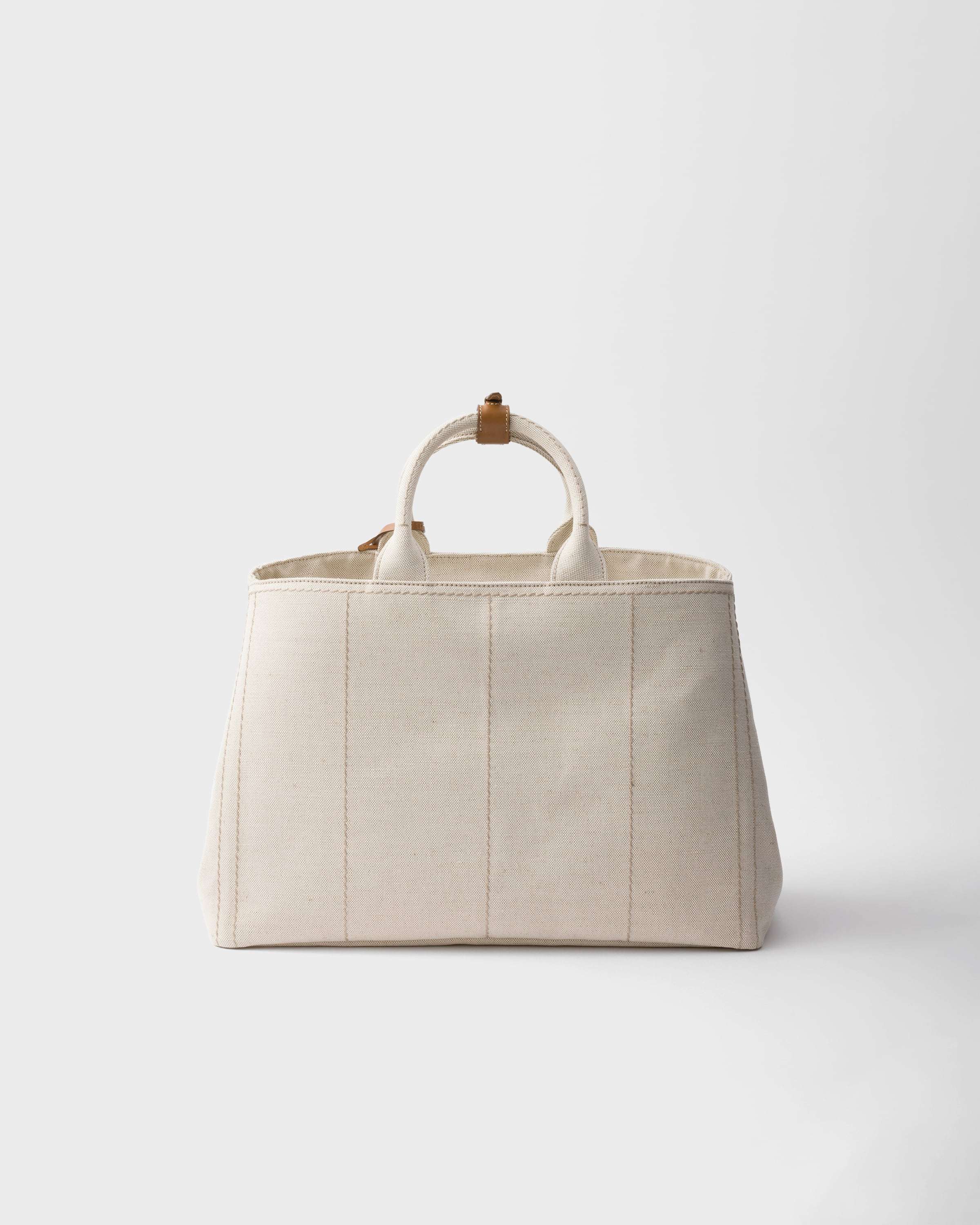 Prada Tote Bag Aus Leinenmischgewebe