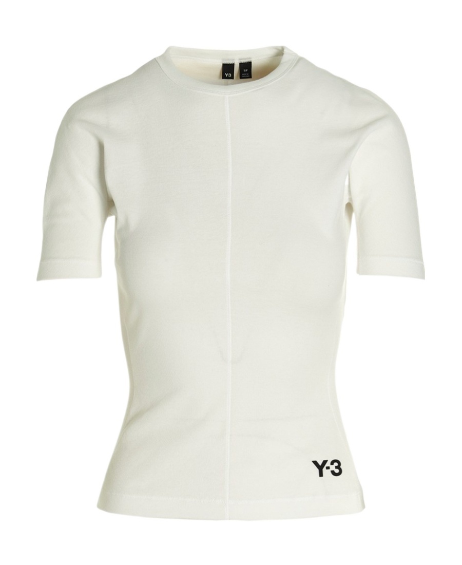 Y-3 Logo-print Fitted Top In White