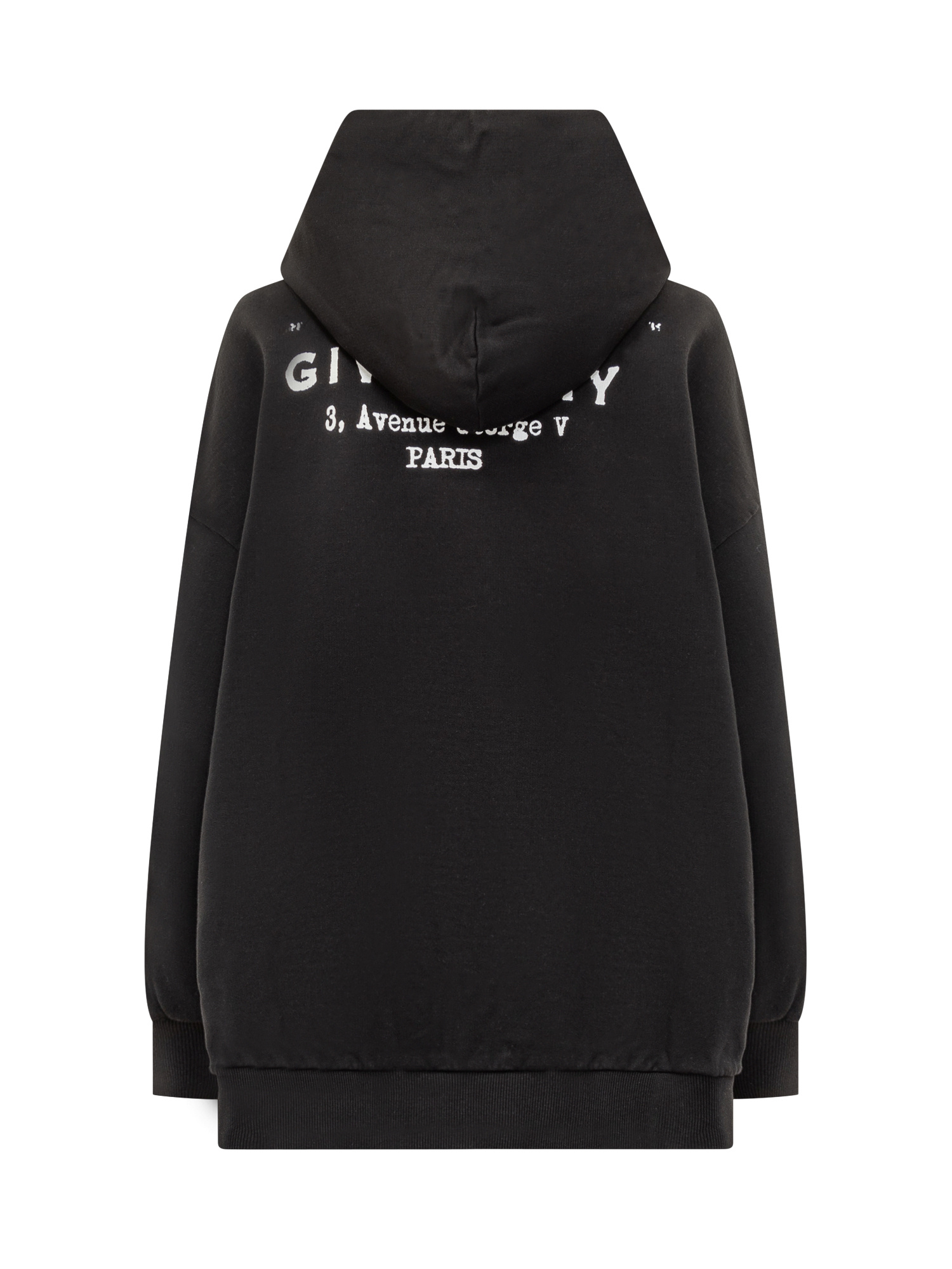 Givenchy Logo Printed Oversized Hoodie In Black