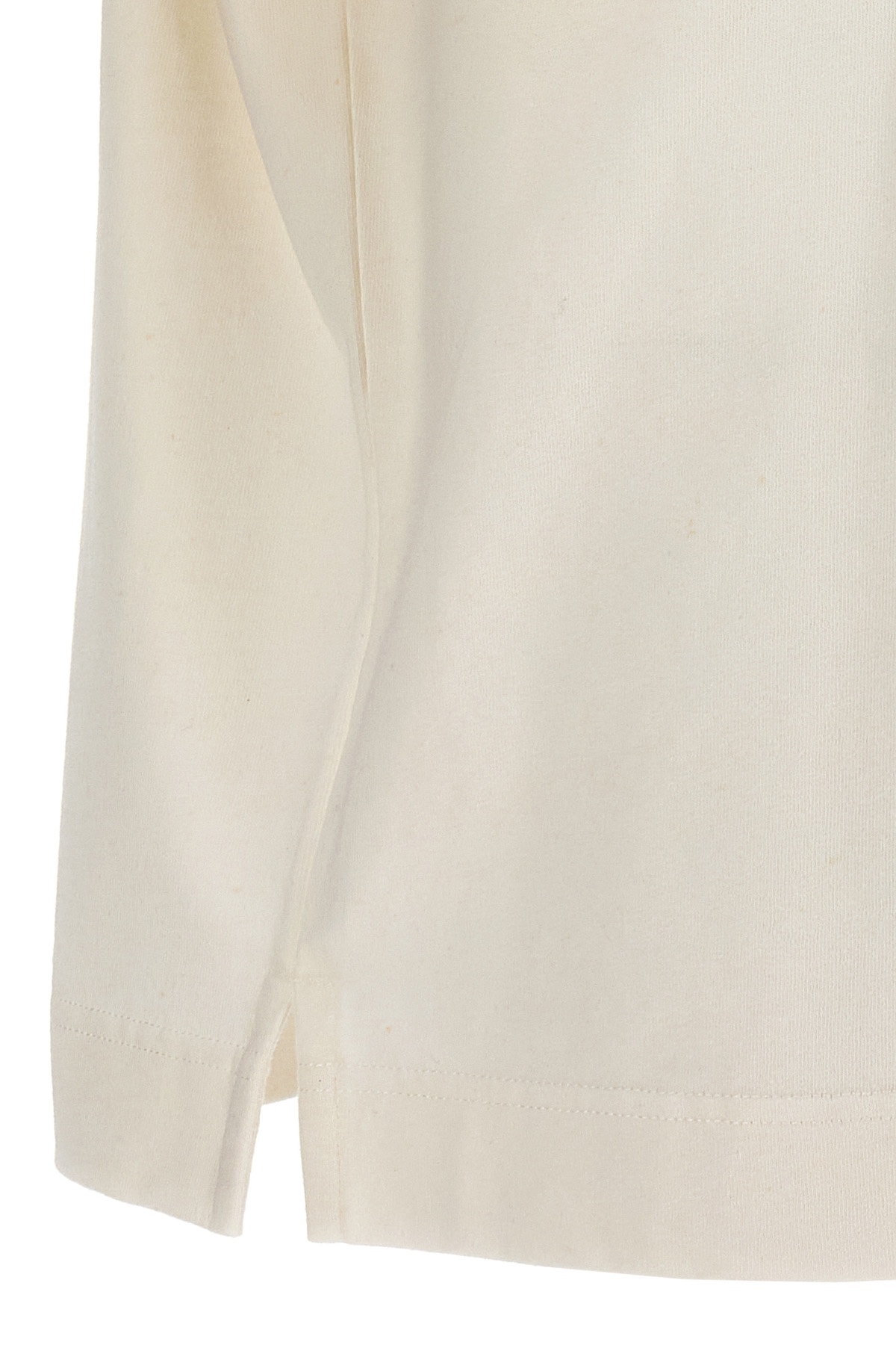 Lemaire T-shirt With Round Neck And Short Sleeves In White