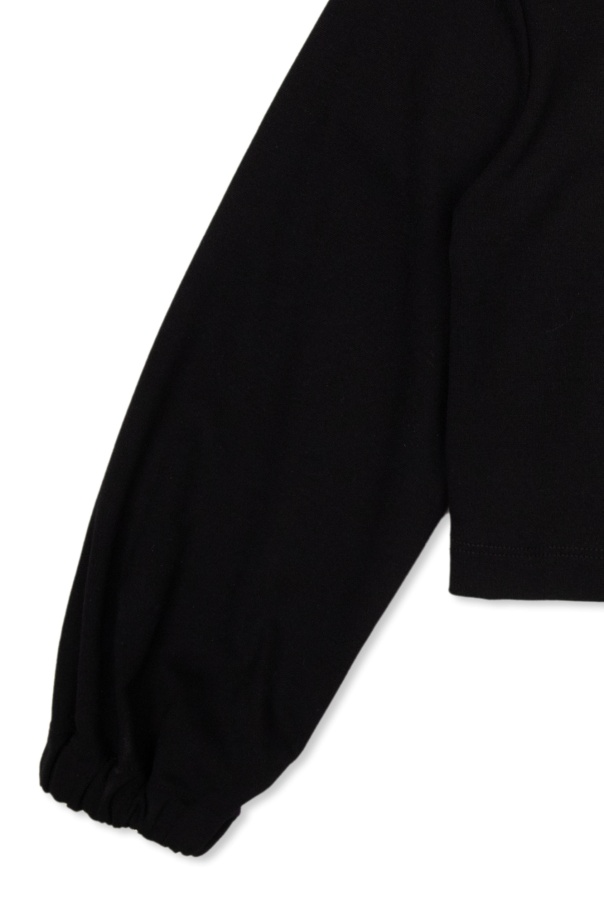 Shop Balmain Logo-embellished Long-sleeved T-shirt In Black