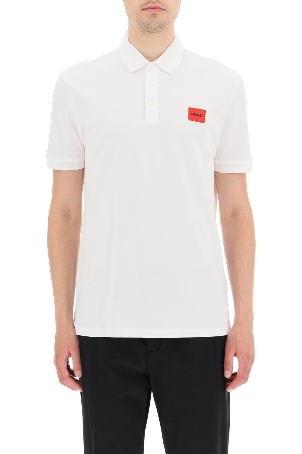 Hugo Boss Hugo Polo Shirt With Logo Patch In White