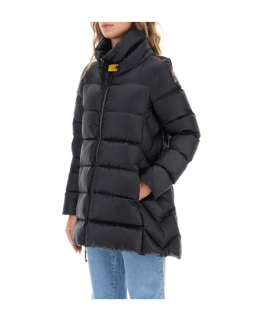 Parajumpers Long-sleeved Zipper Down Jacket In Black