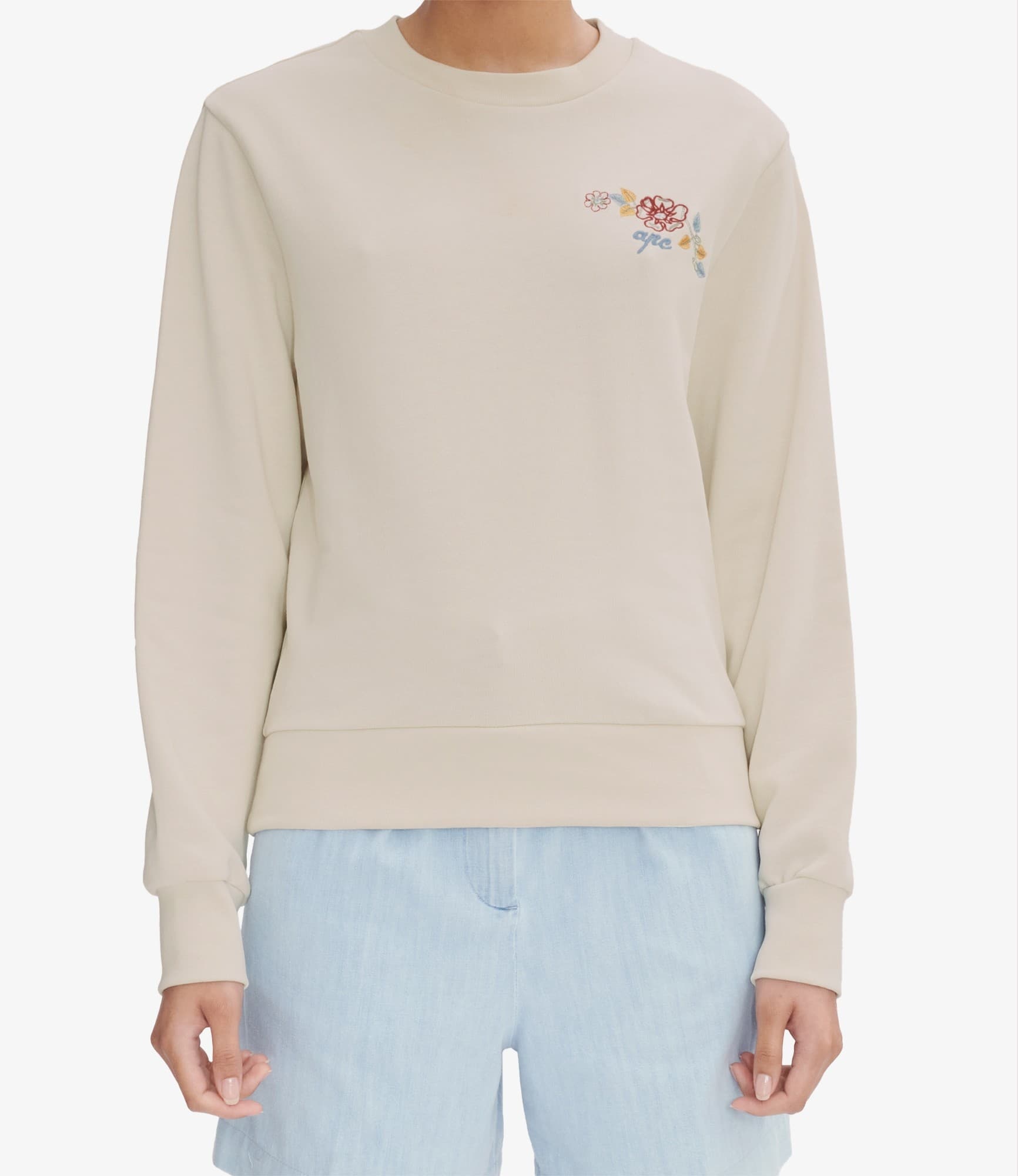 Apc Evelyn Sweatshirt In Nude