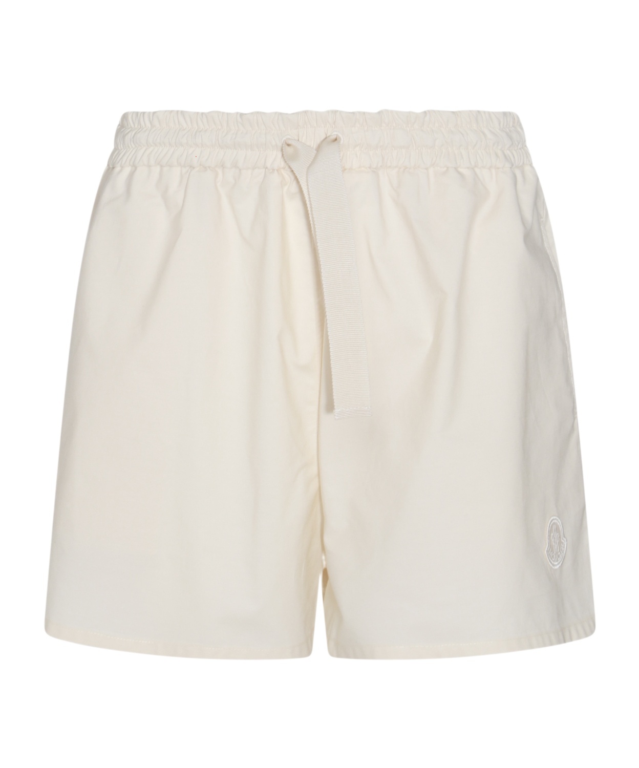 MONCLER MONCLER ELASTIC WAISTBAND FLARED SHORTS