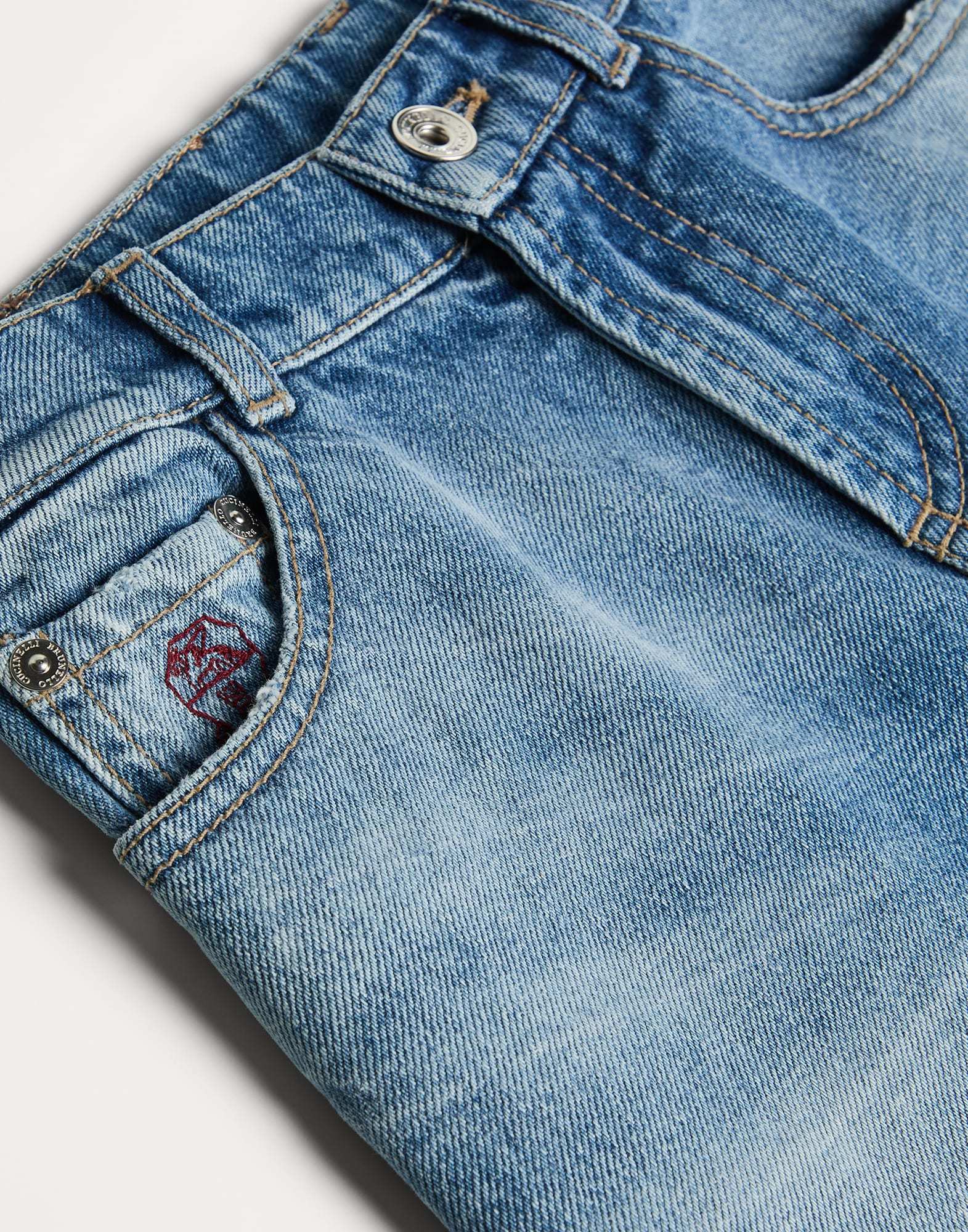 Brunello Cucinelli Belt-loop Jeans In Blue