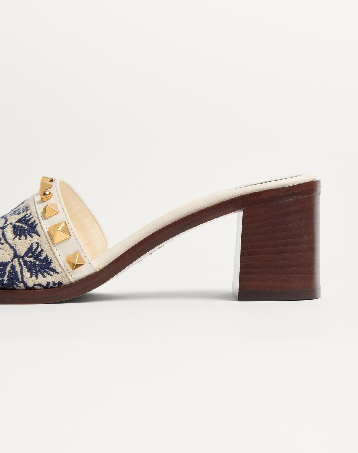 Valentino Slide County T. 60 In Ivory/natural/blue