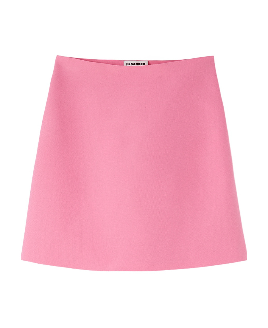 Jil Sander A-line High-waisted Mini Skirt In Pink