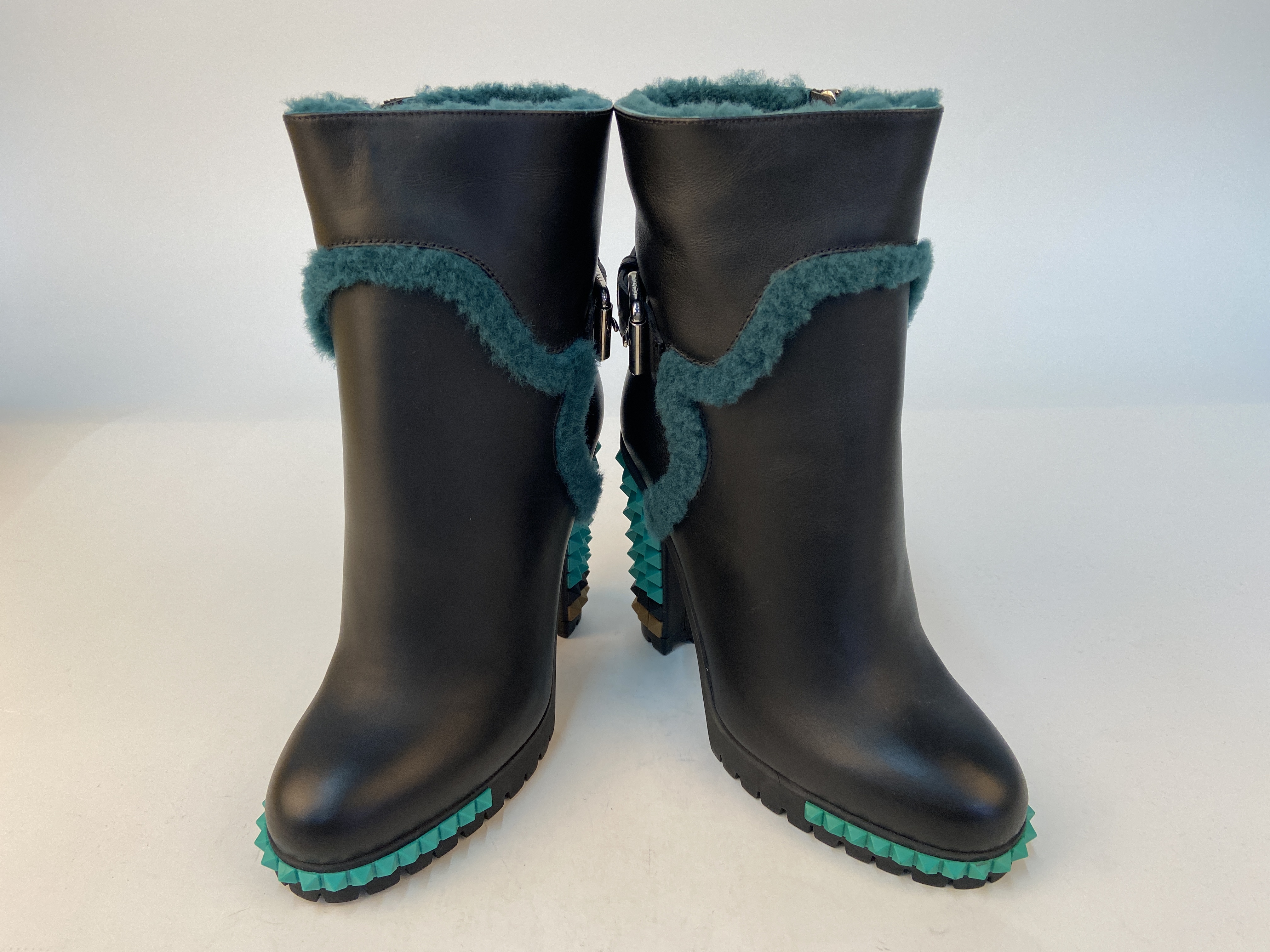 Fendi High-heeled Boots In Black