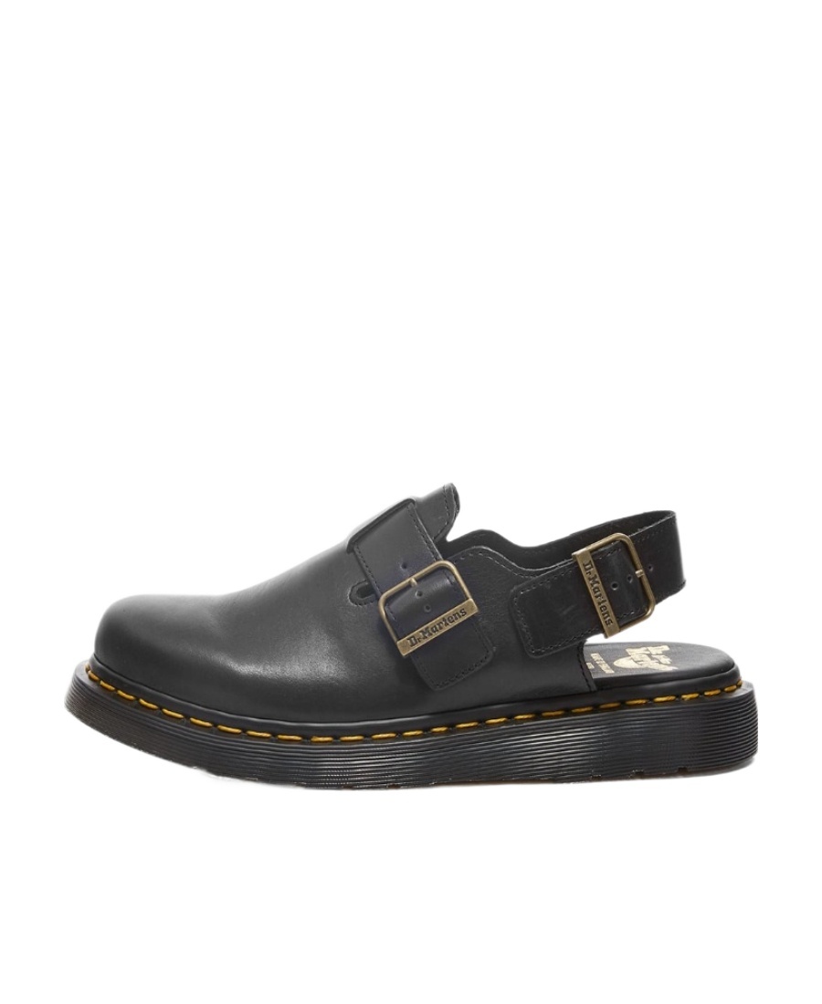 Dr. Martens' Jorge Made In England Leder Slingback Slip-ons Sandalen In Black