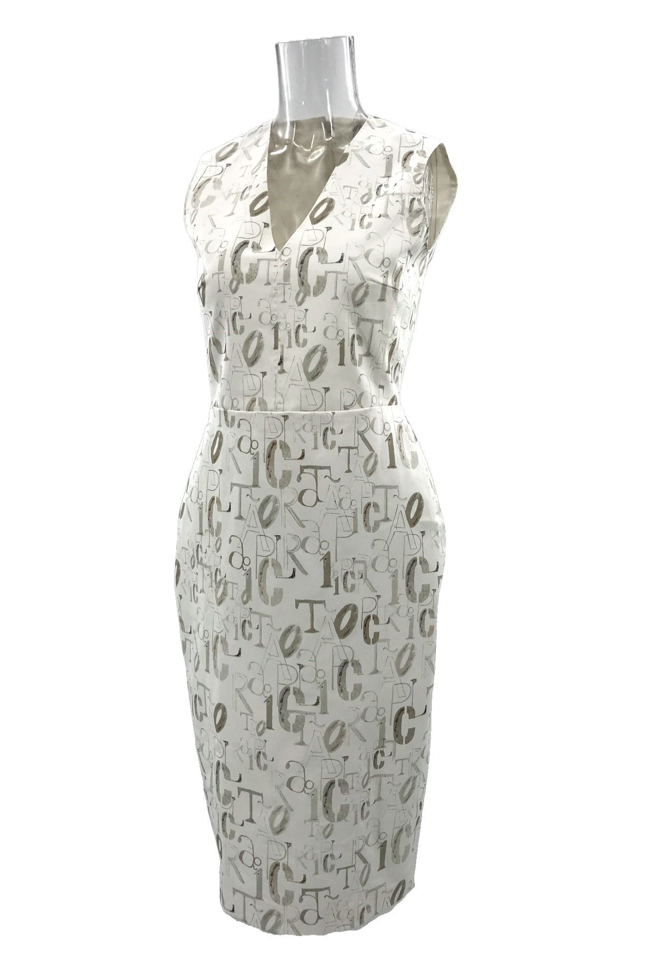 Max Mara V-neck Dress In Gray