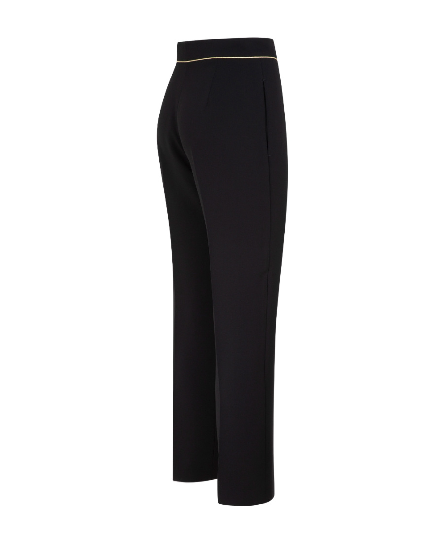 Max Mara Womens Black Nepeta Straight-leg High-rise Stretch-wool Trousers In Black