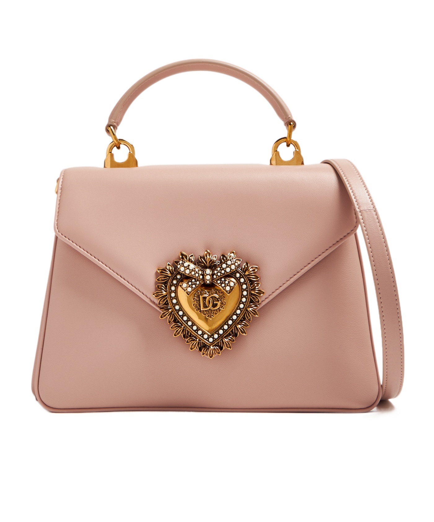 Dolce & Gabbana Small Devotion Handbag In Pink