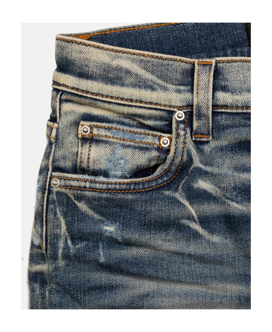 Amiri Making Used Jeans In Gray