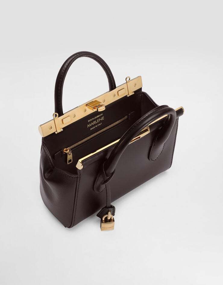 Dolce & Gabbana Mini Marlene Day Padlock Top-handle Tote Bag In Burgundy