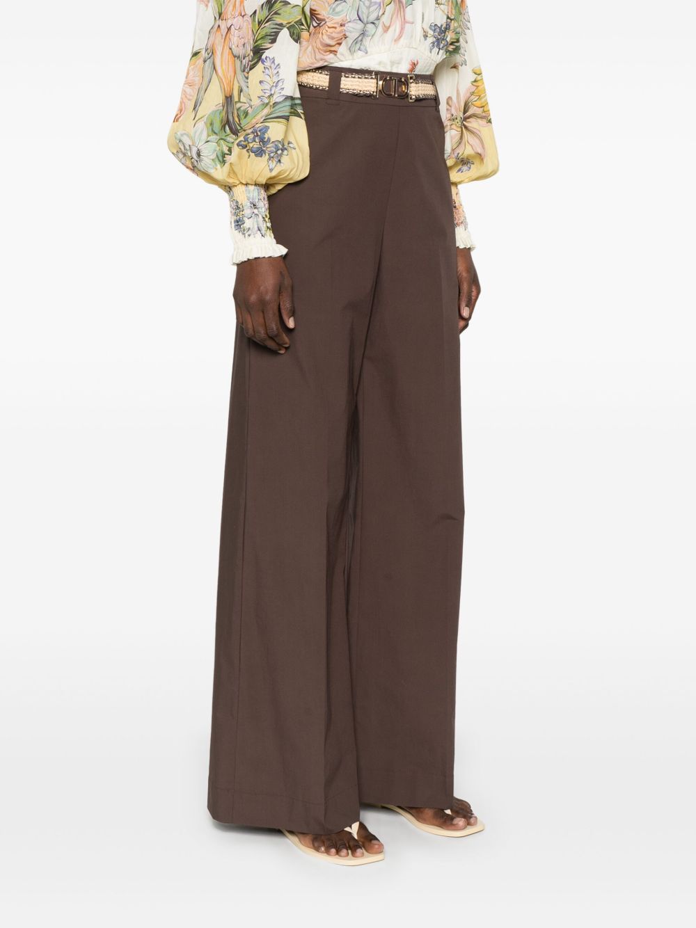 Shop Twinset Poplin Trousers