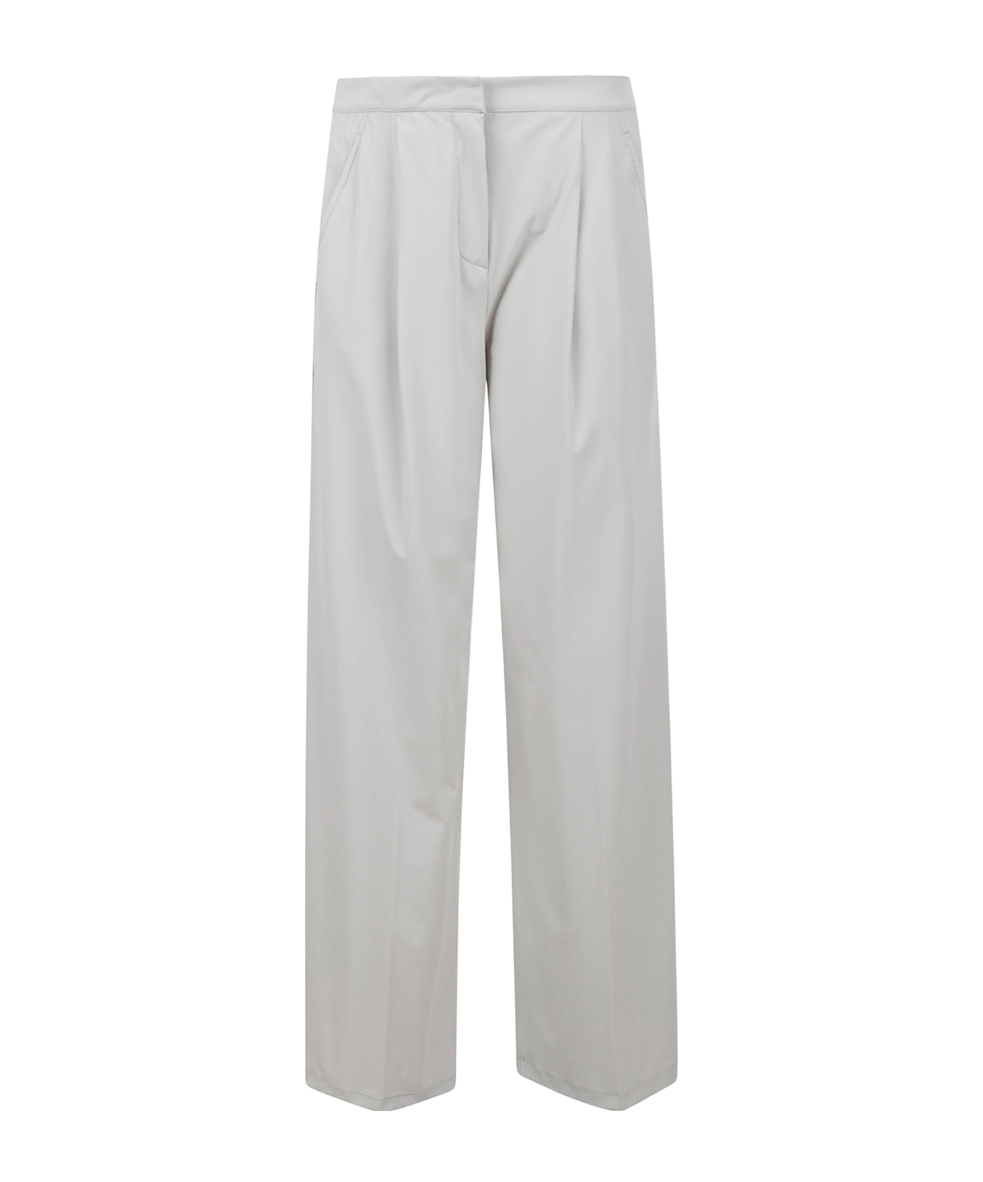 Max Mara Pleated Casual Pants In Gray