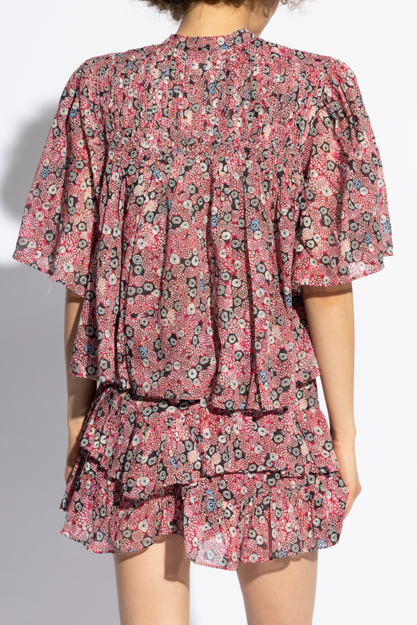 Isabel Marant Étoile Destiny Abstract-print Blouse In Pink