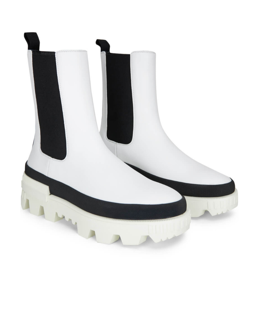 MONCLER CORALYNE LOGO SHORT BOOTS