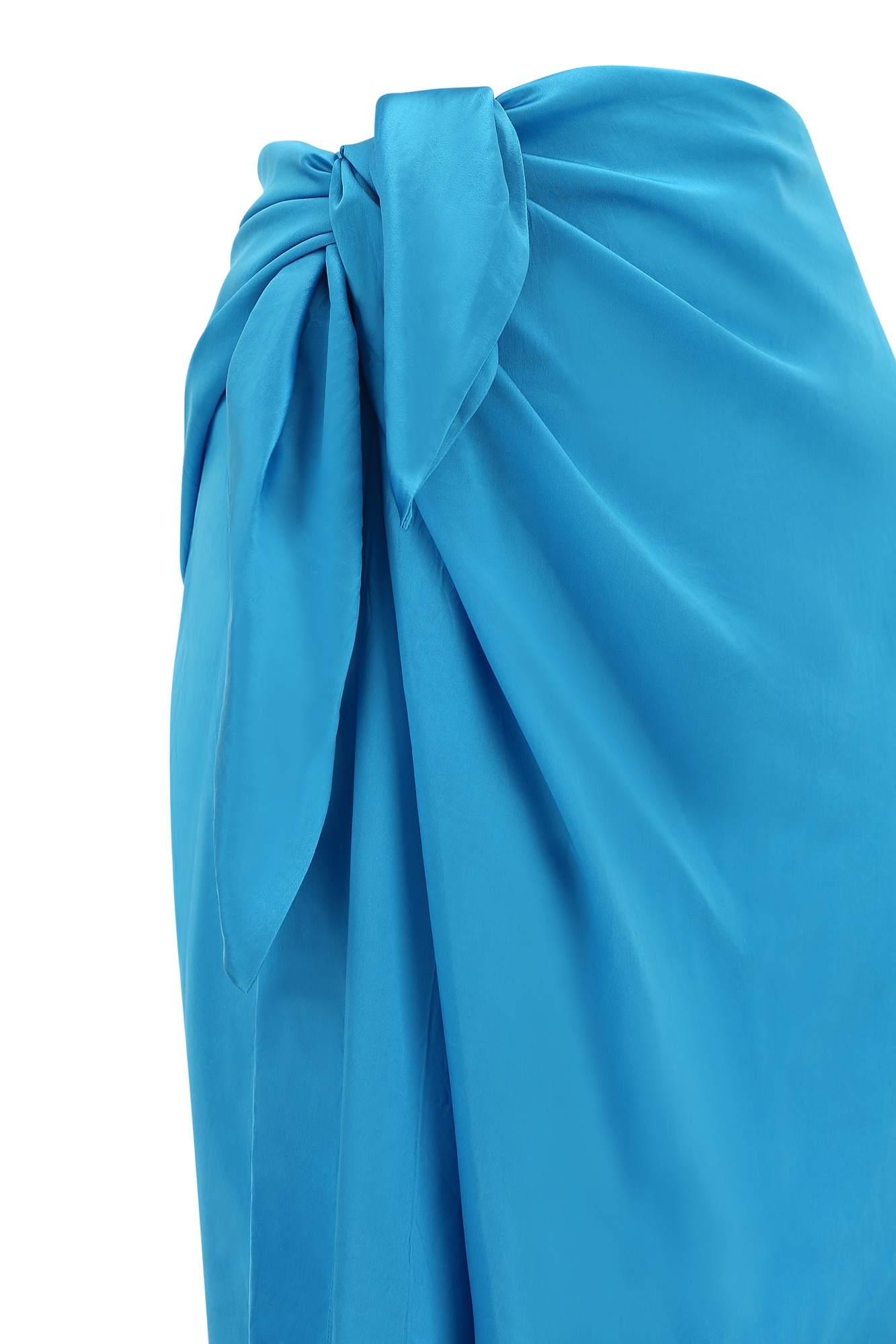 Balenciaga Simple Body-wrapped Skirt In Blue