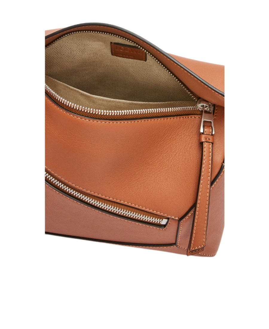 Loewe Small Puzzle Belt Bag In Classic Calfskin In Brown